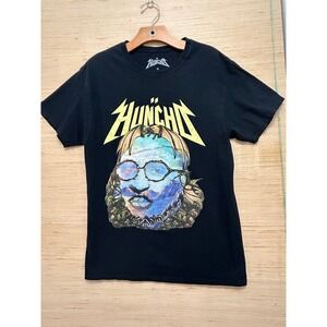 Huncho Graphic T Shirt Black Crew Neck Short Sleeve Mens Size Medium 2019